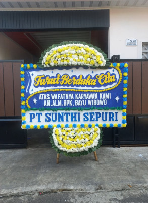 Papan Bunga Duka di Pangeran